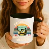Bourbon Definition Magic Brown Water Retro Bourbon Gift Coffee Mug thumb 3