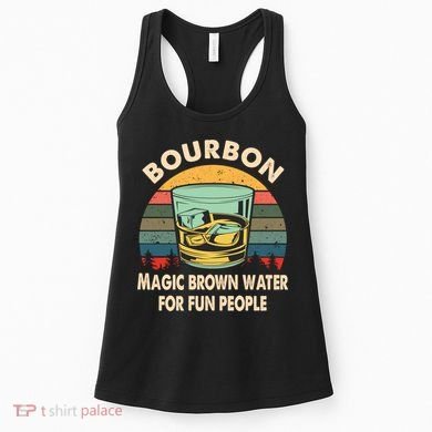 Bourbon Definition Magic Brown Water Retro Bourbon Gift Women's Tank Top