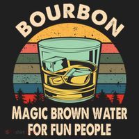 Bourbon Definition Magic Brown Water Retro Bourbon Gift Hat thumb 2
