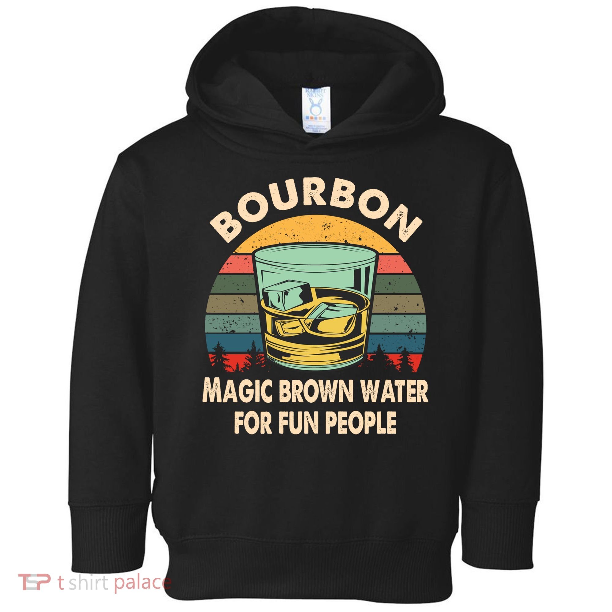 Bourbon Definition Magic Brown Water Retro Bourbon Gift Toddler Hoodie