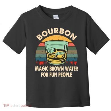 Bourbon Definition Magic Brown Water Retro Bourbon Gift Toddler T-Shirt