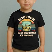 Bourbon Definition Magic Brown Water Retro Bourbon Gift Toddler T-Shirt thumb 2