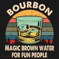 Bourbon Definition Magic Brown Water Retro Bourbon Gift Toddler T-Shirt thumb 4