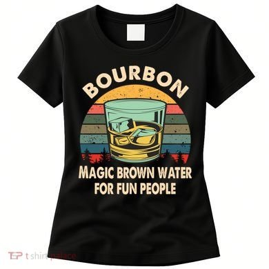 Bourbon Definition Magic Brown Water Retro Bourbon Gift Women's T-Shirt