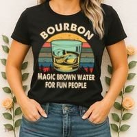 Bourbon Definition Magic Brown Water Retro Bourbon Gift Women's T-Shirt thumb 2