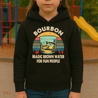 Bourbon Definition Magic Brown Water Retro Bourbon Gift Kids Hoodie thumb 3