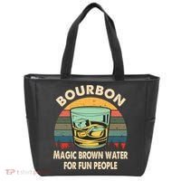Bourbon Definition Magic Brown Water Retro Bourbon Gift Tote Bag thumb 0