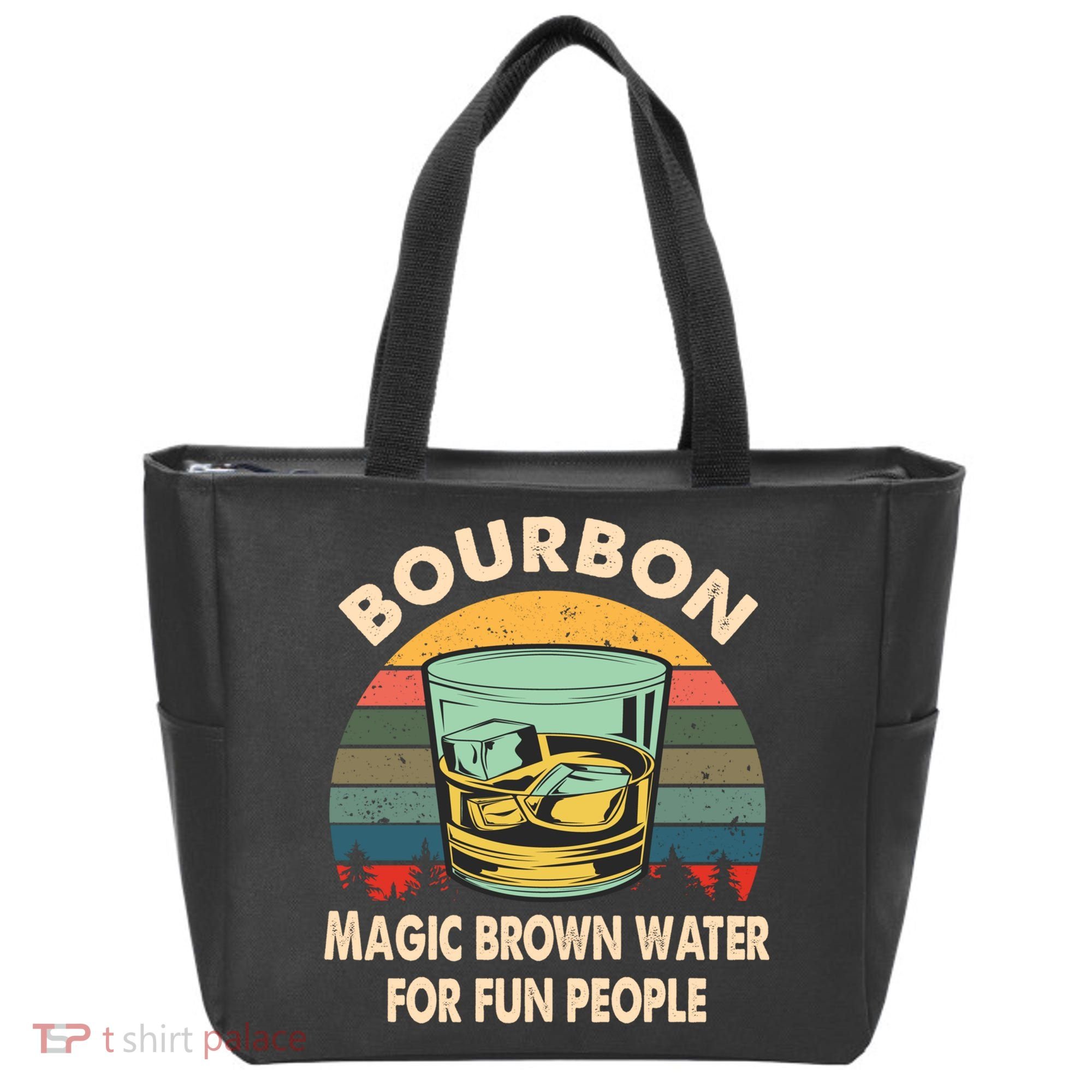 Bourbon Definition Magic Brown Water Retro Bourbon Gift Tote Bag