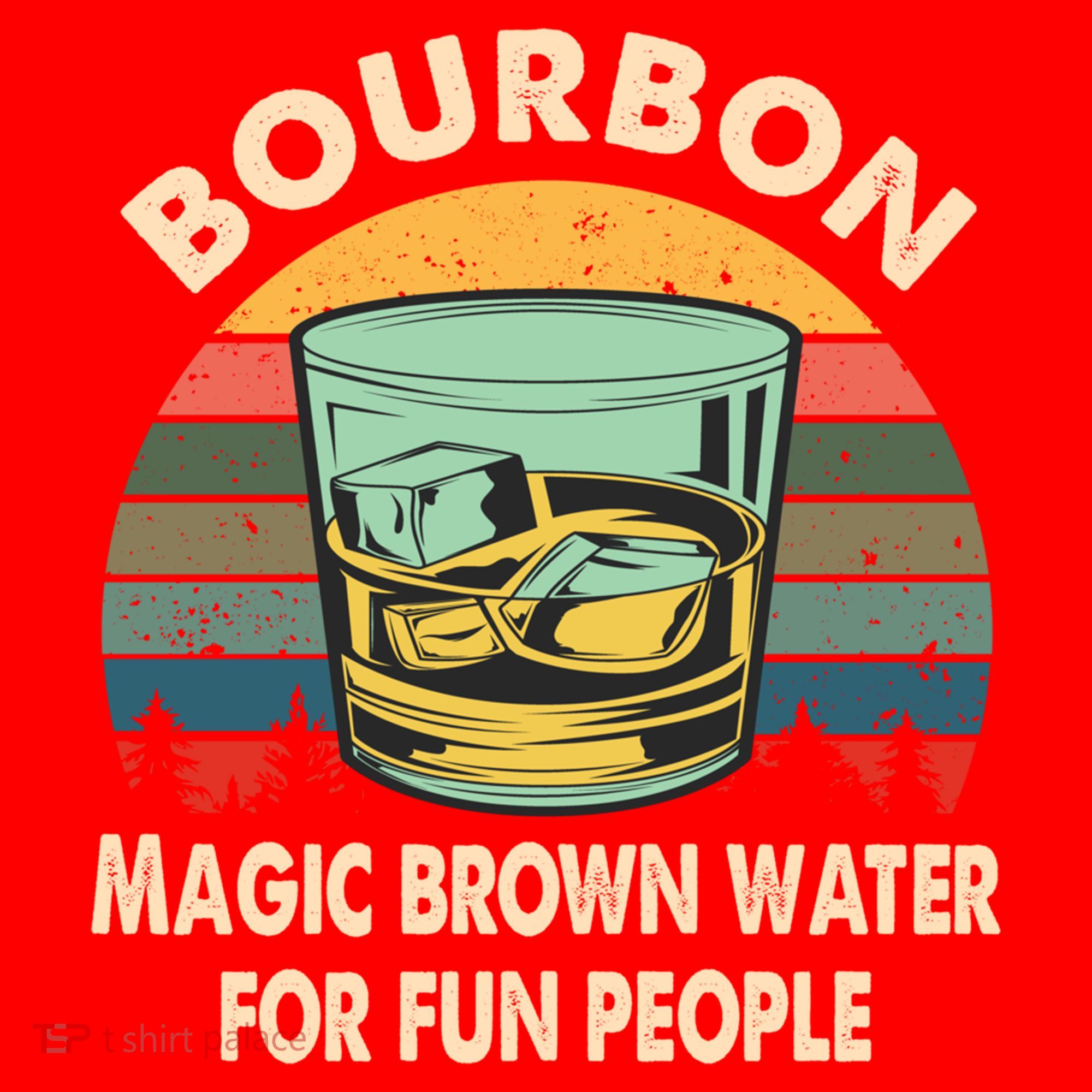 Bourbon Definition Magic Brown Water Retro Bourbon Gift Santa Hat