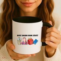 Busy Doing Mom Stuff Busy Mom Mothers Day Mom Stuff Coffee Mug thumb 3