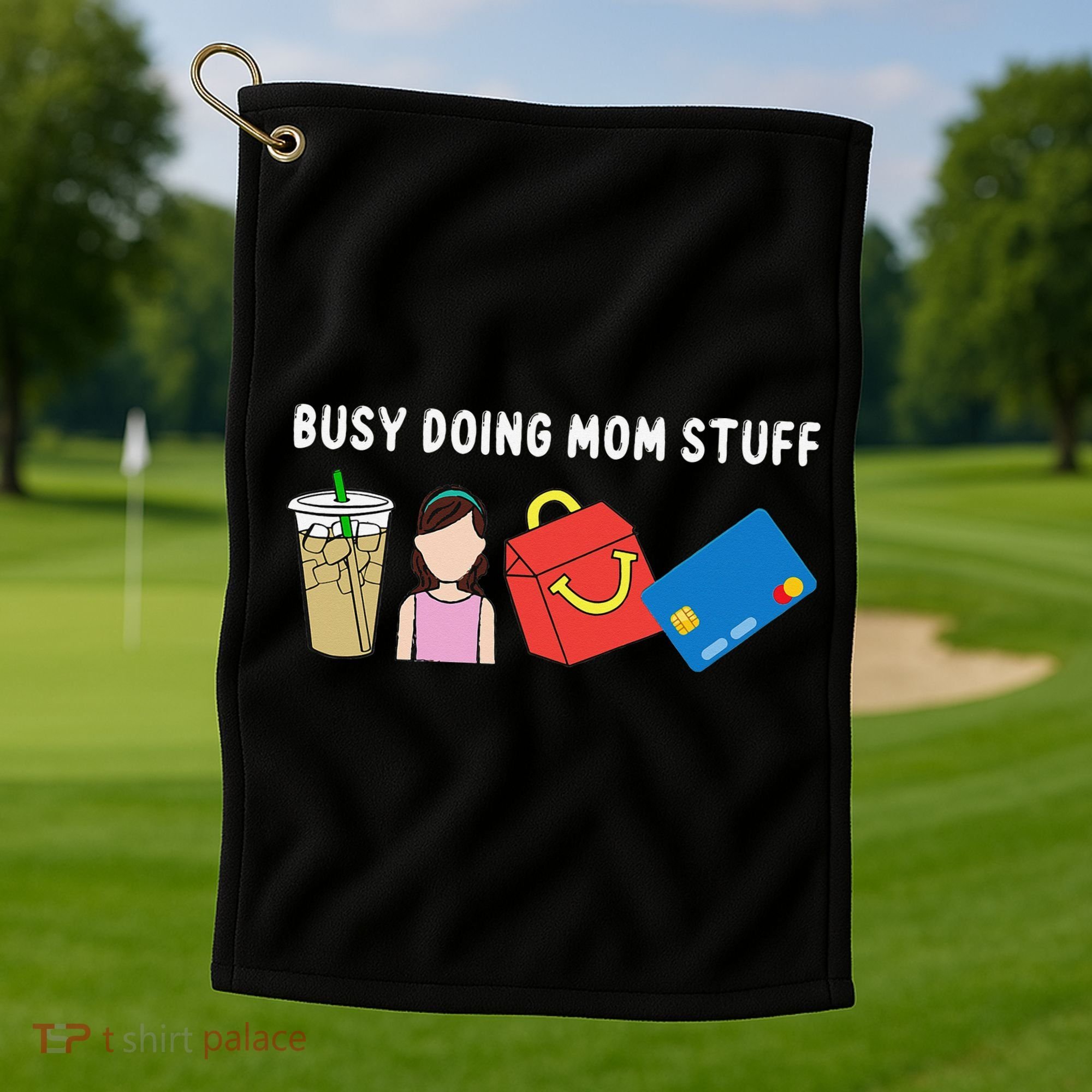 Busy Doing Mom Stuff Busy Mom Mothers Day Mom Stuff Golf Towel