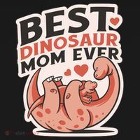 Best Dinosaur Mom Ever Mamasaurus Bucket Hat thumb 4