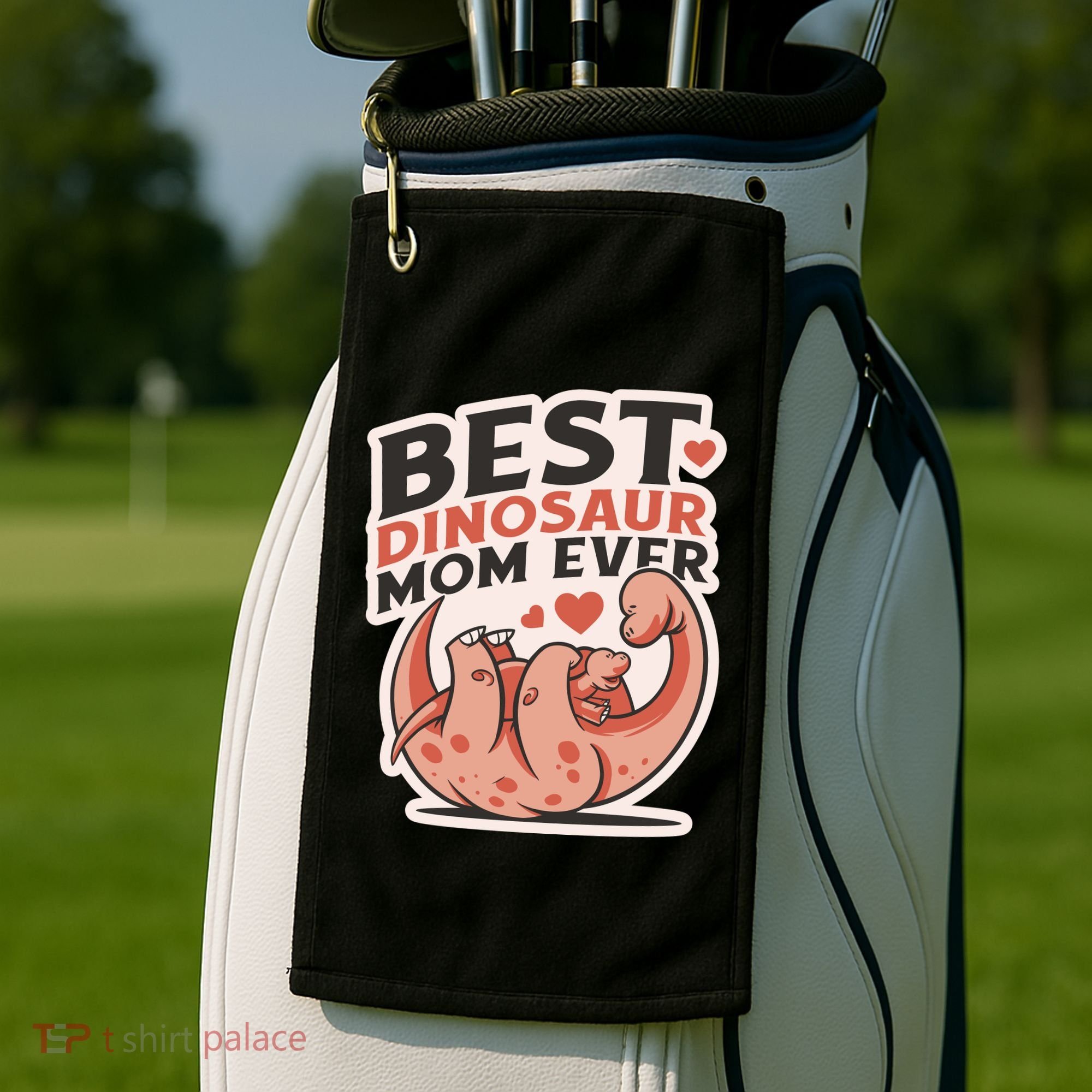 Best Dinosaur Mom Ever Mamasaurus Golf Towel