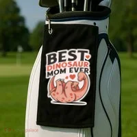 Best Dinosaur Mom Ever Mamasaurus Golf Towel thumb 2