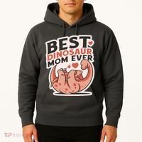 Best Dinosaur Mom Ever Mamasaurus Hoodie thumb 2