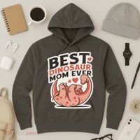 Best Dinosaur Mom Ever Mamasaurus Hoodie thumb 3