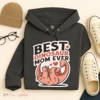 Best Dinosaur Mom Ever Mamasaurus Hoodie thumb 4