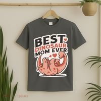Best Dinosaur Mom Ever Mamasaurus T-Shirt thumb 2