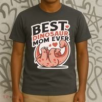 Best Dinosaur Mom Ever Mamasaurus T-Shirt thumb 3