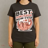 Best Dinosaur Mom Ever Mamasaurus T-Shirt thumb 4