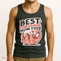 Best Dinosaur Mom Ever Mamasaurus Tank Top thumb 3