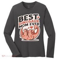 Best Dinosaur Mom Ever Mamasaurus Women's Long Sleeve Shirt thumb 0
