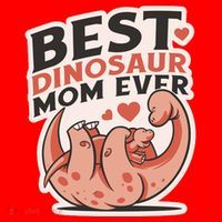 Best Dinosaur Mom Ever Mamasaurus Santa Hat thumb 1