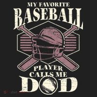 Baseball Dad My Favorite Baseball Player Calls Me Dad Beanie thumb 2