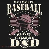 Baseball Dad My Favorite Baseball Player Calls Me Dad Mousepad thumb 1