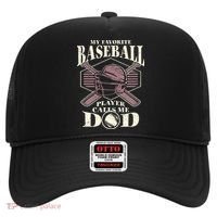 Baseball Dad My Favorite Baseball Player Calls Me Dad Hat thumb 0