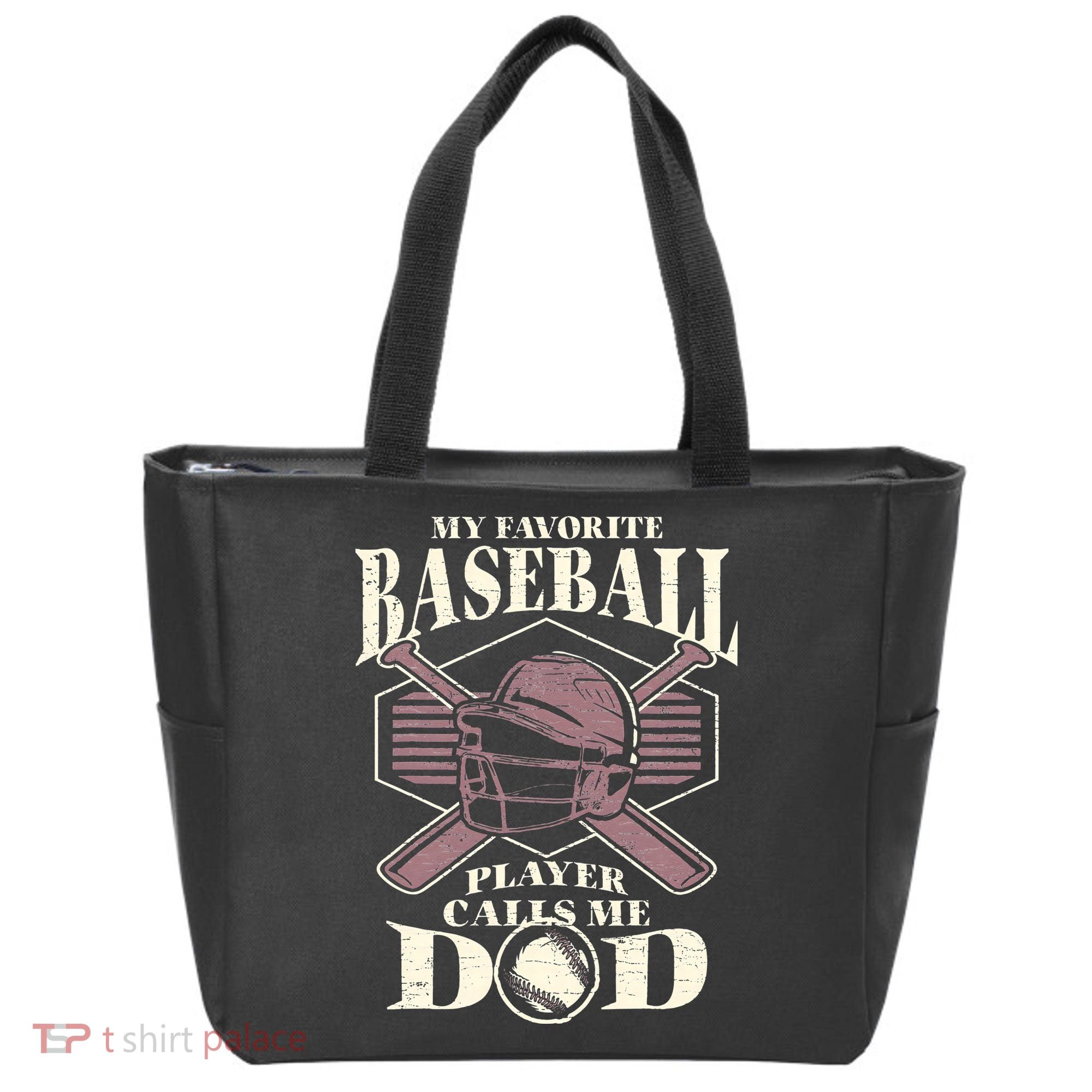 Baseball Dad My Favorite Baseball Player Calls Me Dad Tote Bag
