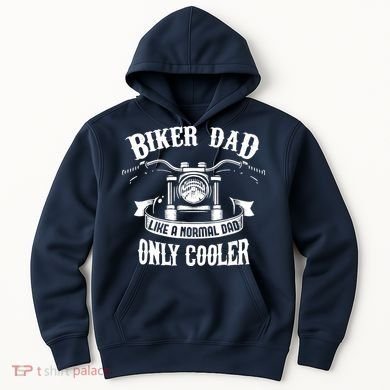 Biker Dad Motorcycle Father's Day Design for Fathers Hoodie