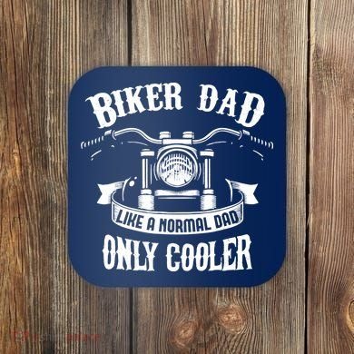 Biker Dad Motorcycle Father's Day Design for Fathers Coaster
