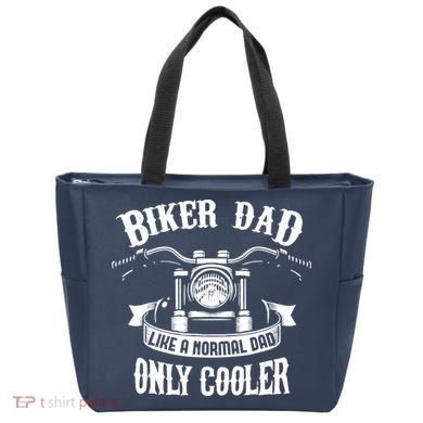 Biker Dad Motorcycle Father's Day Design for Fathers Tote Bag