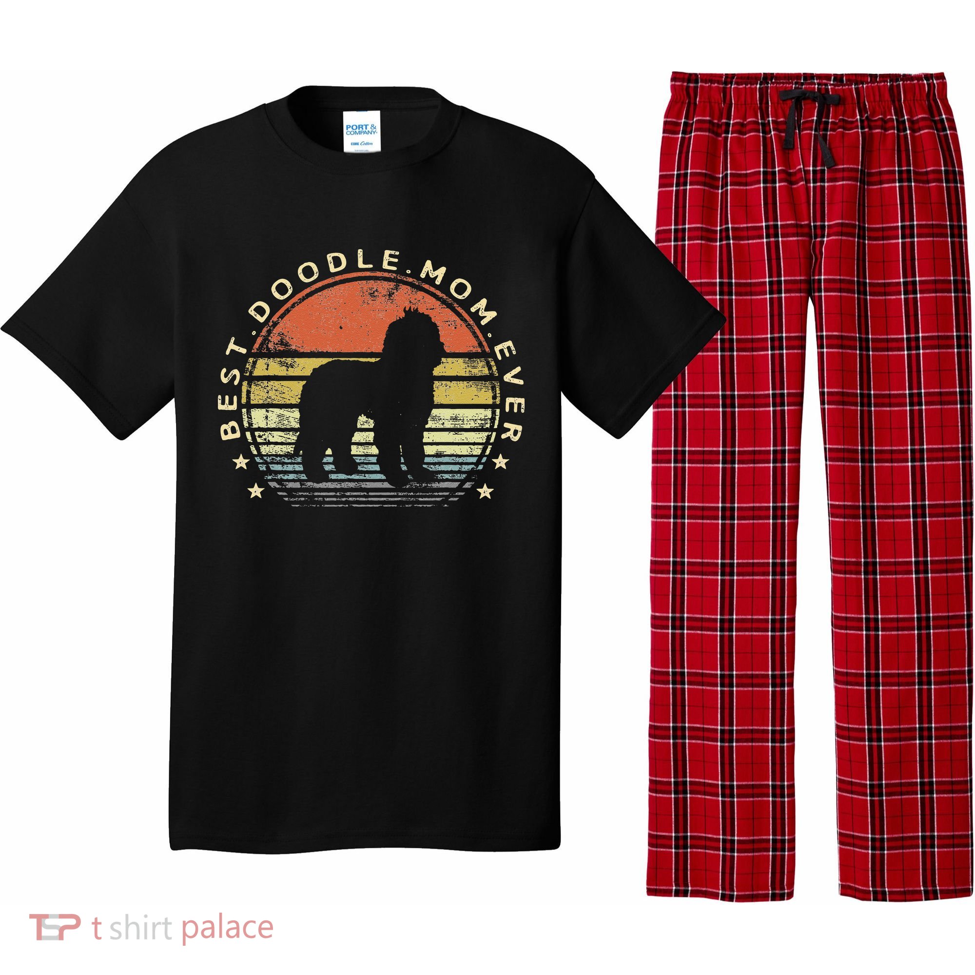 Best Doodle Mom Ever Labradoodle GoldenDoodle Dog Lover Mama Pajama Set