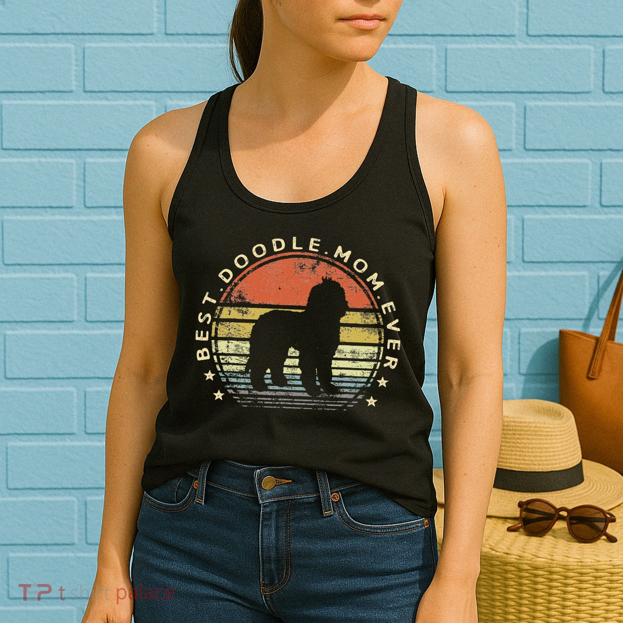 Best Doodle Mom Ever Labradoodle GoldenDoodle Dog Lover Mama Women's Tank Top