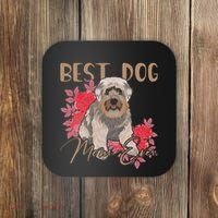 Best Dog Mom Ever Miniature Schnauzer Mother's Day Coaster thumb 0