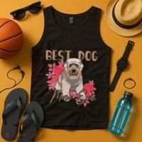 Best Dog Mom Ever Miniature Schnauzer Mother's Day Tank Top thumb 4
