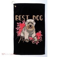 Best Dog Mom Ever Miniature Schnauzer Mother's Day Golf Towel thumb 0