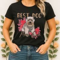 Best Dog Mom Ever Miniature Schnauzer Mother's Day Women's T-Shirt thumb 2