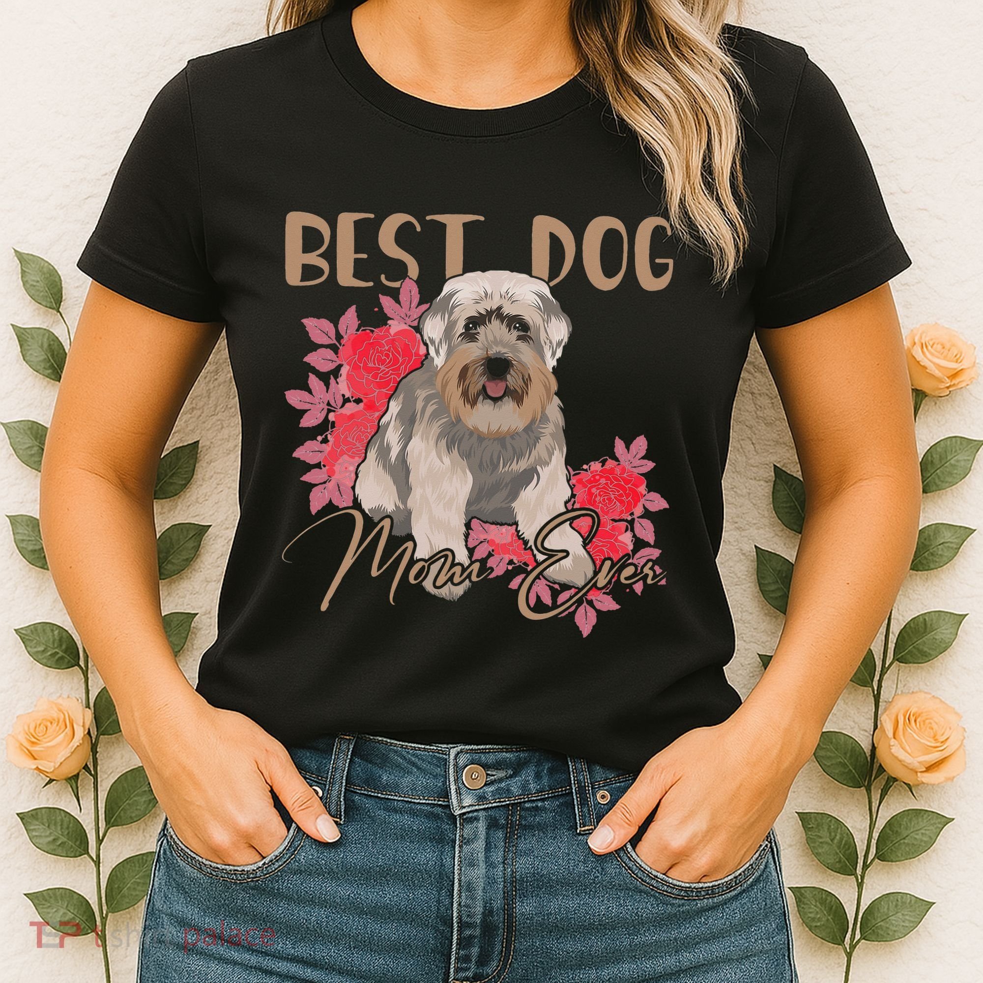 Best Dog Mom Ever Miniature Schnauzer Mother's Day Women's T-Shirt