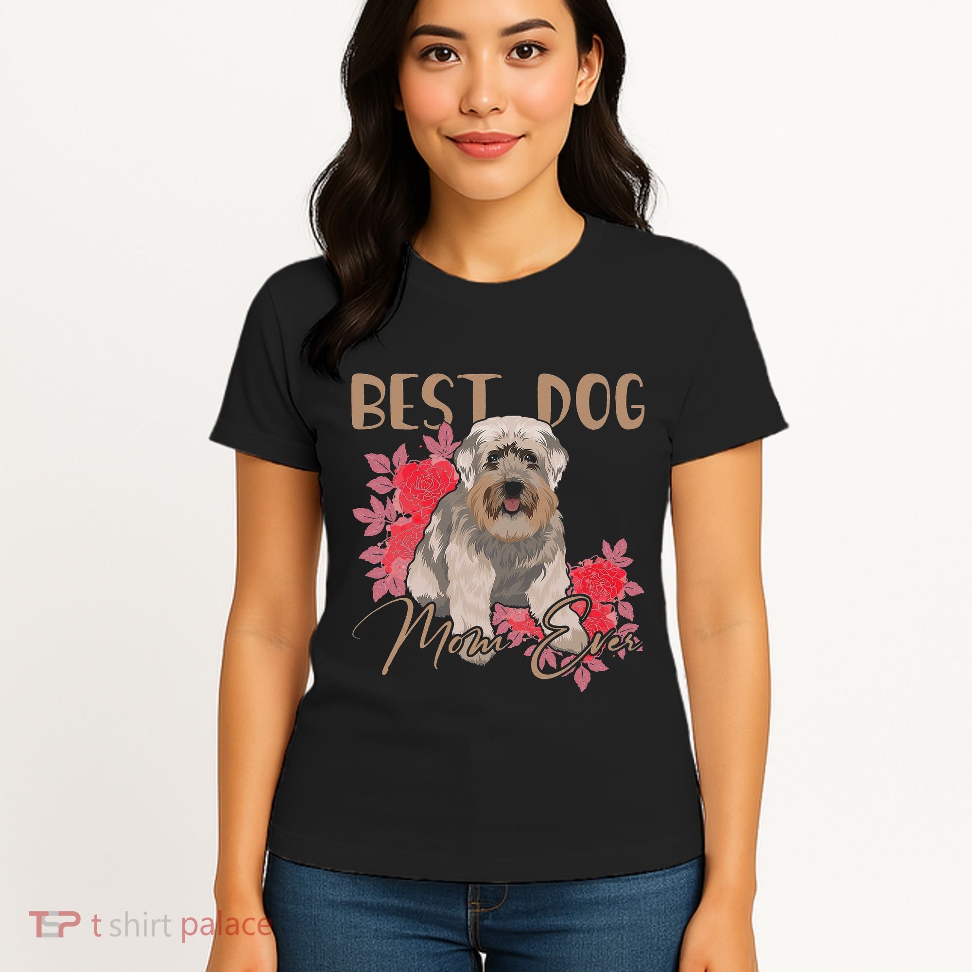 Best Dog Mom Ever Miniature Schnauzer Mother's Day Women's T-Shirt