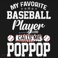 Baseball Dad My Favorite Baseball Player Calls Me PopPop Ornament thumb 1