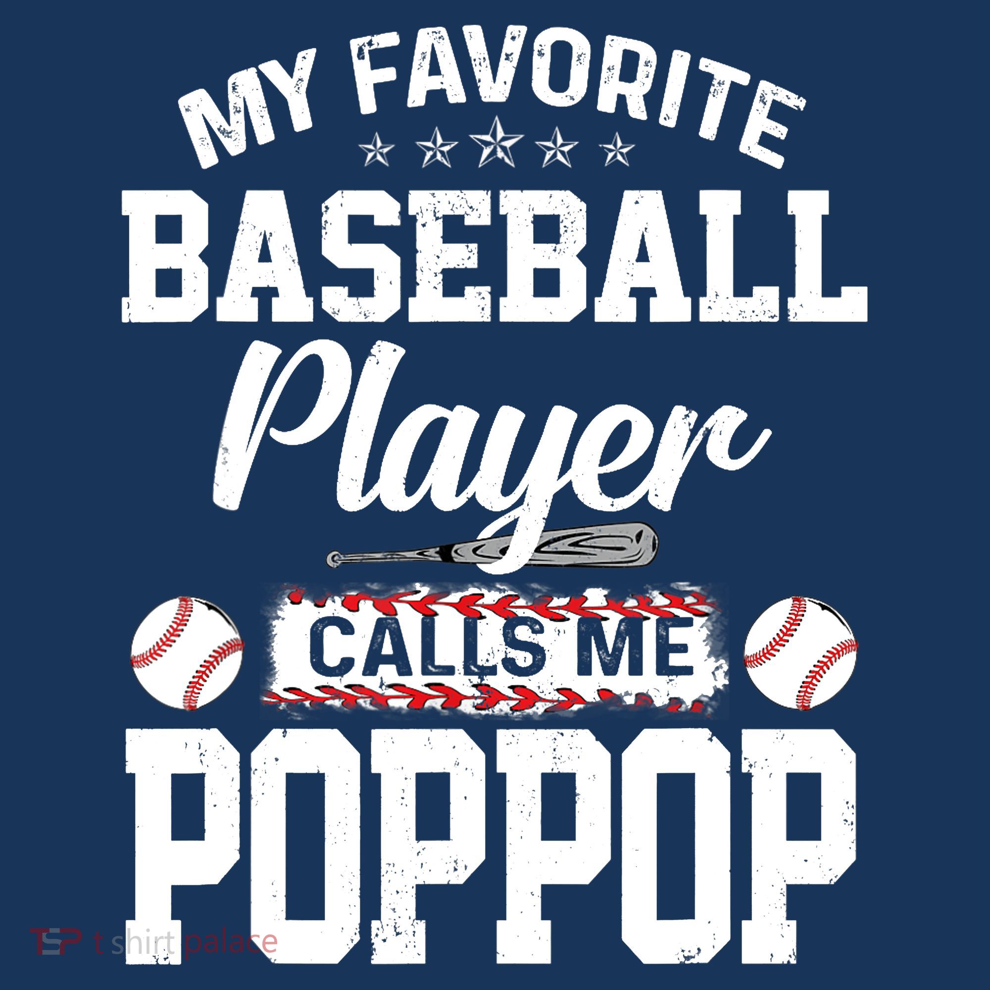 Baseball Dad My Favorite Baseball Player Calls Me PopPop Long Sleeve Shirt