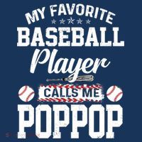Baseball Dad My Favorite Baseball Player Calls Me PopPop Pajama Set thumb 2