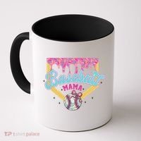 Baseball Drip Mama Ice Cream Drip Baseball Mom Coffee Mug thumb 0