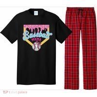 Baseball Drip Mama Ice Cream Drip Baseball Mom Pajama Set thumb 0