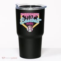 Baseball Drip Mama Ice Cream Drip Baseball Mom Tumbler thumb 0