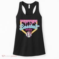 Baseball Drip Mama Ice Cream Drip Baseball Mom Women's Tank Top thumb 0