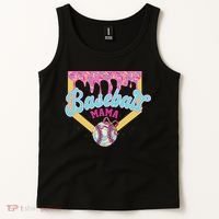 Baseball Drip Mama Ice Cream Drip Baseball Mom Tank Top thumb 2